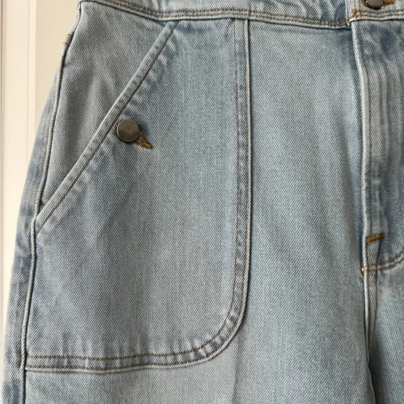 FRAME Ali Wide Leg Triple Waist Tie Jeans Size 27 wideleg, barrel, bell bottoms - Picture 4 of 15